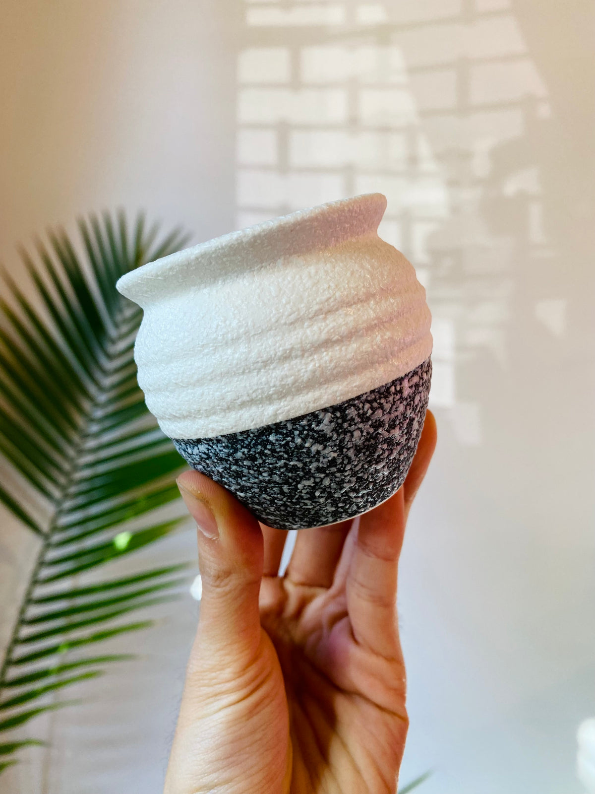 White Ceramic Planter with Drainage