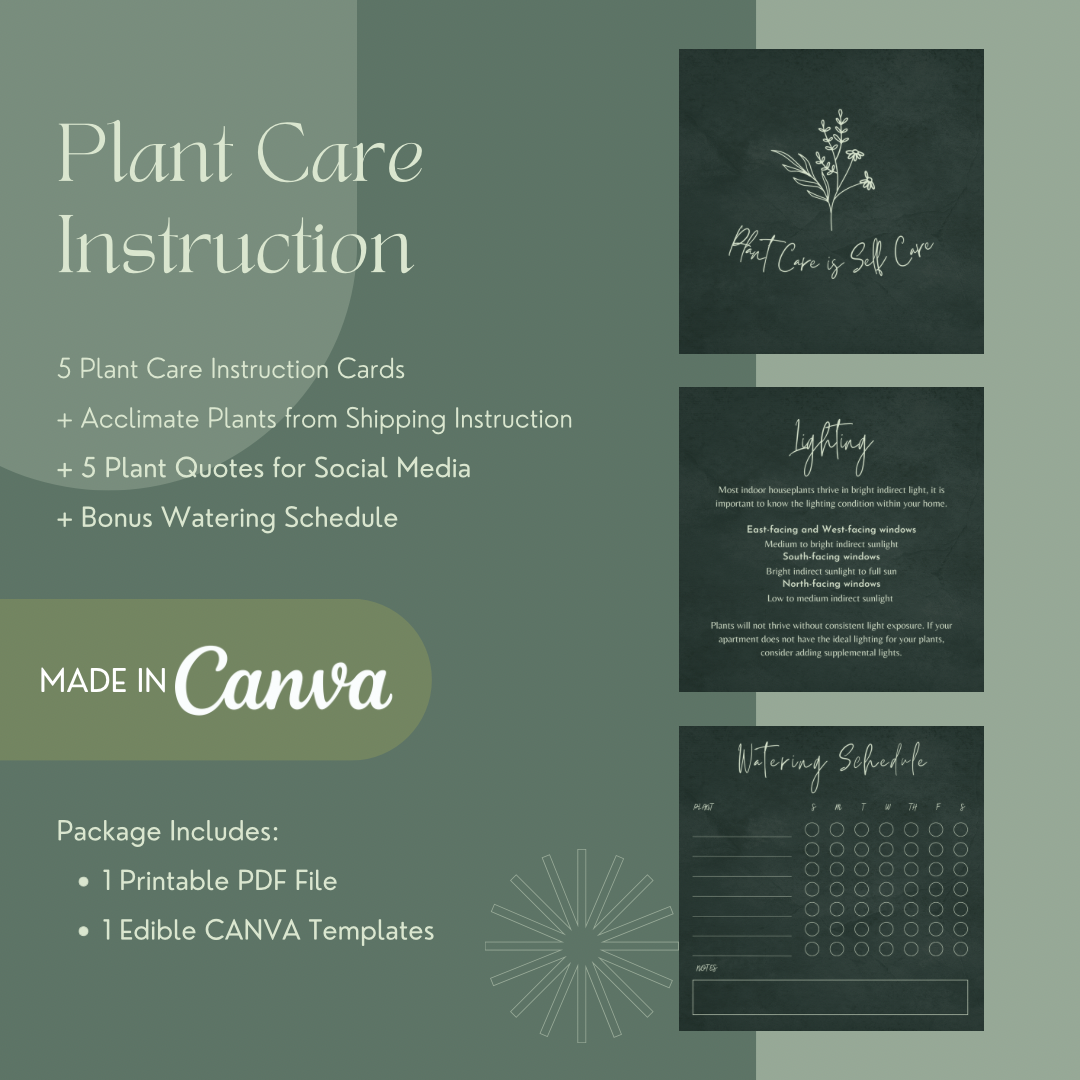 Digital Plant Care Instruction Cards PlantTheStudio digital-plant-care-instruction-cards-plantthestudio